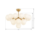 Minka-Lavery 12079-732 Legacy Brass Lunara 28'' 19-light Convertible Chandelier/semi-flush Mount Image 2