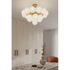 Minka-Lavery 12079-732 Legacy Brass Lunara 28'' 19-light Convertible Chandelier/semi-flush Mount Image 3