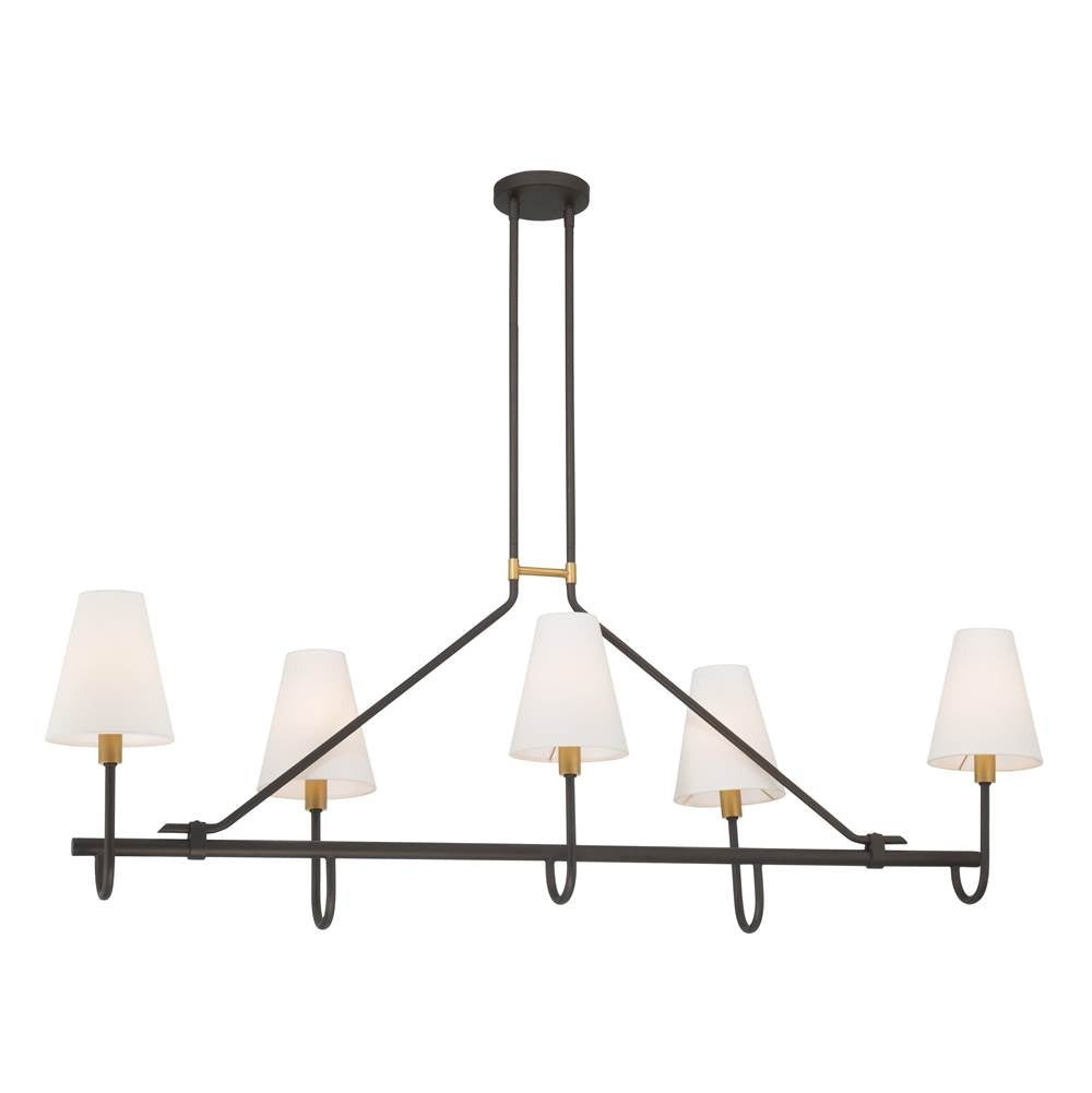 Minka-Lavery Bellforge 51'' 5-light Linear Chandelier