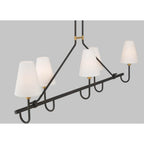 Minka-Lavery 12105-855 Legacy Brass Bellforge 51'' 5-light Linear Chandelier Image 5