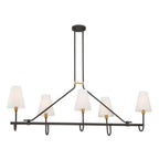 Minka-Lavery 12105-855 Legacy Brass Bellforge 51'' 5-light Linear Chandelier Image 1