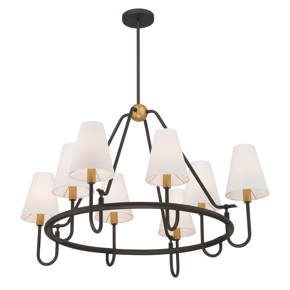 Minka-Lavery 12108-855 Legacy Brass Bellforge 38'' 8-light Pendant Image 7
