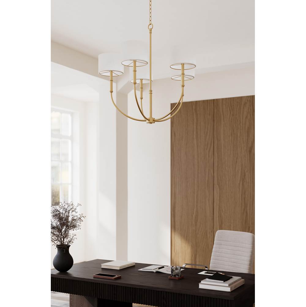 Minka-Lavery 12115-732 Legacy Brass Molvene 33'' 5-light Chandelier Image 3