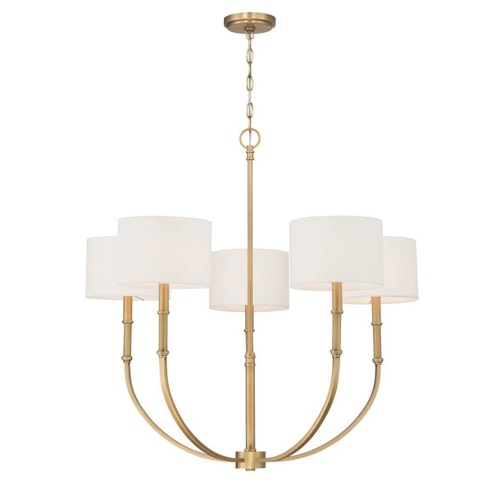 Minka-Lavery 12115-732 Legacy Brass Molvene 33'' 5-light Chandelier Image 1