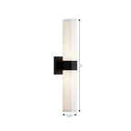 Minka-Lavery 12122-899 Dark Matte Black Delgada 24'' 2-light Bath Bar Image 2