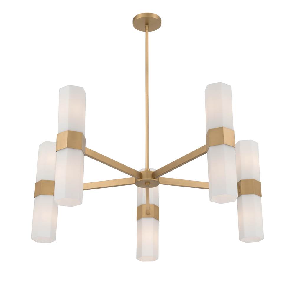 Minka-Lavery 12129-732 Legacy Brass Delgada 36'' 10-light Chandelier Image 7