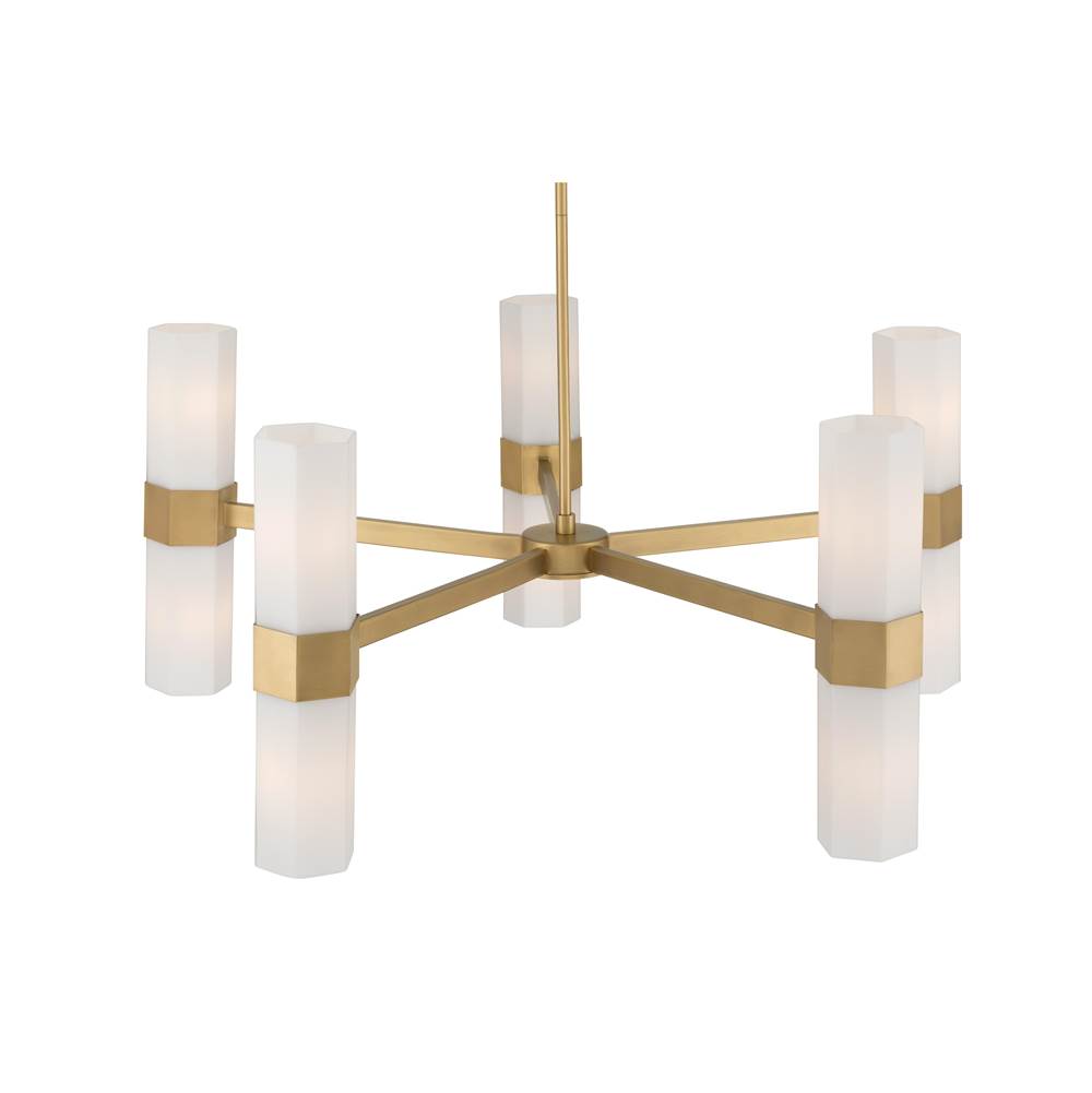 Minka-Lavery 12129-732 Legacy Brass Delgada 36'' 10-light Chandelier Image 5
