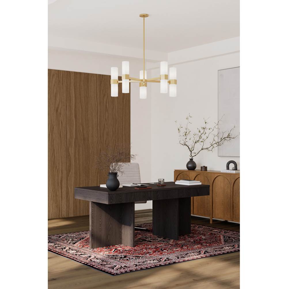 Minka-Lavery 12129-732 Legacy Brass Delgada 36'' 10-light Chandelier Image 4