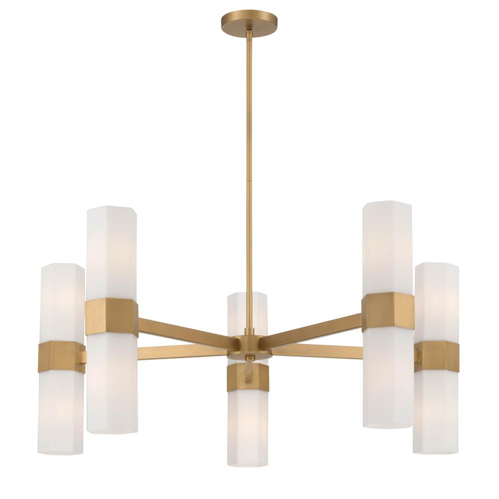 Minka-Lavery 12129-732 Legacy Brass Delgada 36'' 10-light Chandelier Image 1