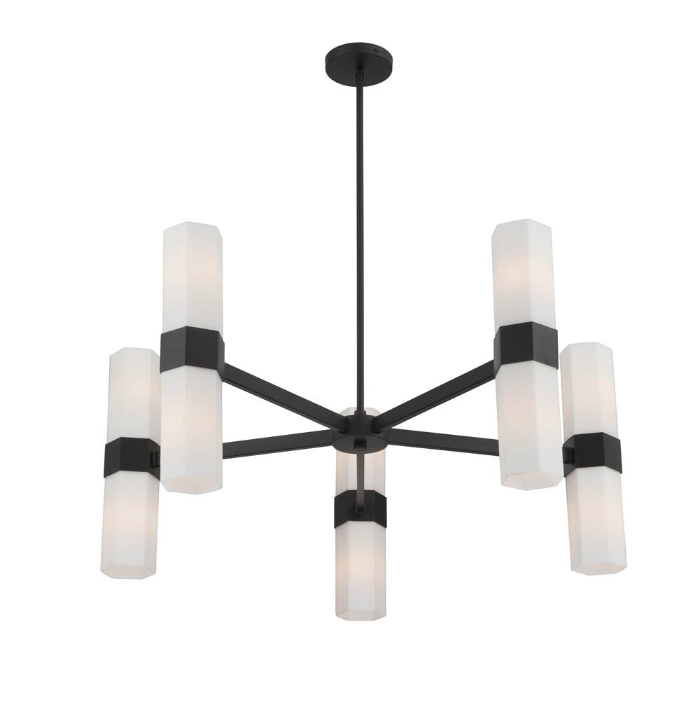 Minka-Lavery 12129-899 Dark Matte Black Delgada 36'' 10-light Chandelier Image 7
