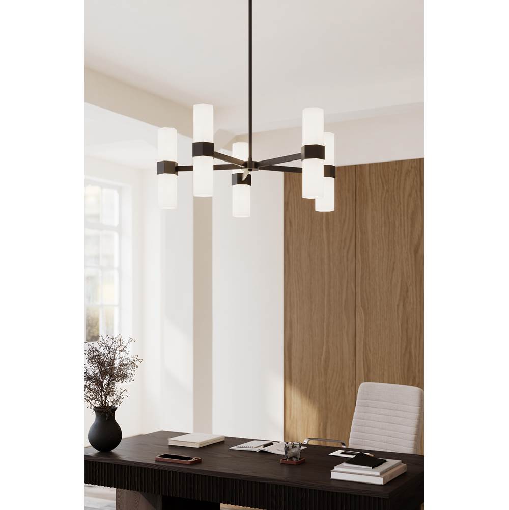 Minka-Lavery 12129-899 Dark Matte Black Delgada 36'' 10-light Chandelier Image 3