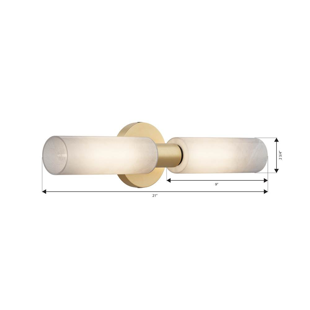 Minka-Lavery 12322-876 Legacy Brass Wexmere 21'' 2-light Vanity Image 2