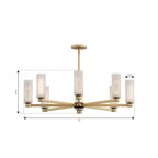 Minka-Lavery 12328-876 Legacy Brass Wexmere 35'' 8-light Chandelier Image 2