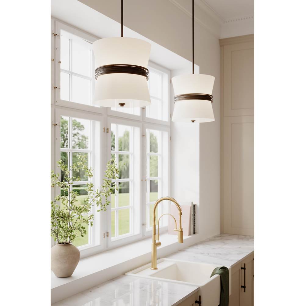 Minka-Lavery 12415-860 Dark Bronze Dalvor 14'' 3-light Pendant Image 3