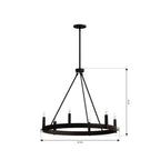 Minka-Lavery 12418-860 Dark Bronze Dalvor 36'' 6-light Pendant Image 2