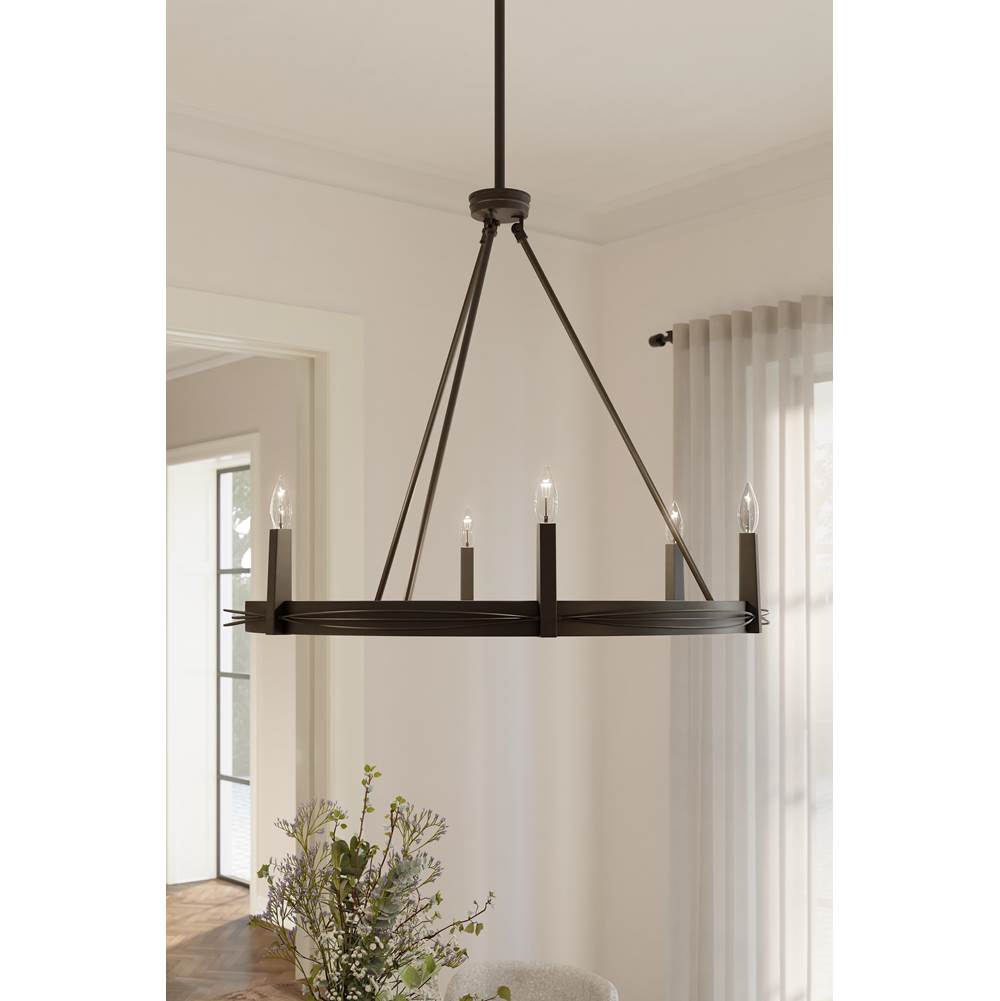 Minka-Lavery 12418-860 Dark Bronze Dalvor 36'' 6-light Pendant Image 3