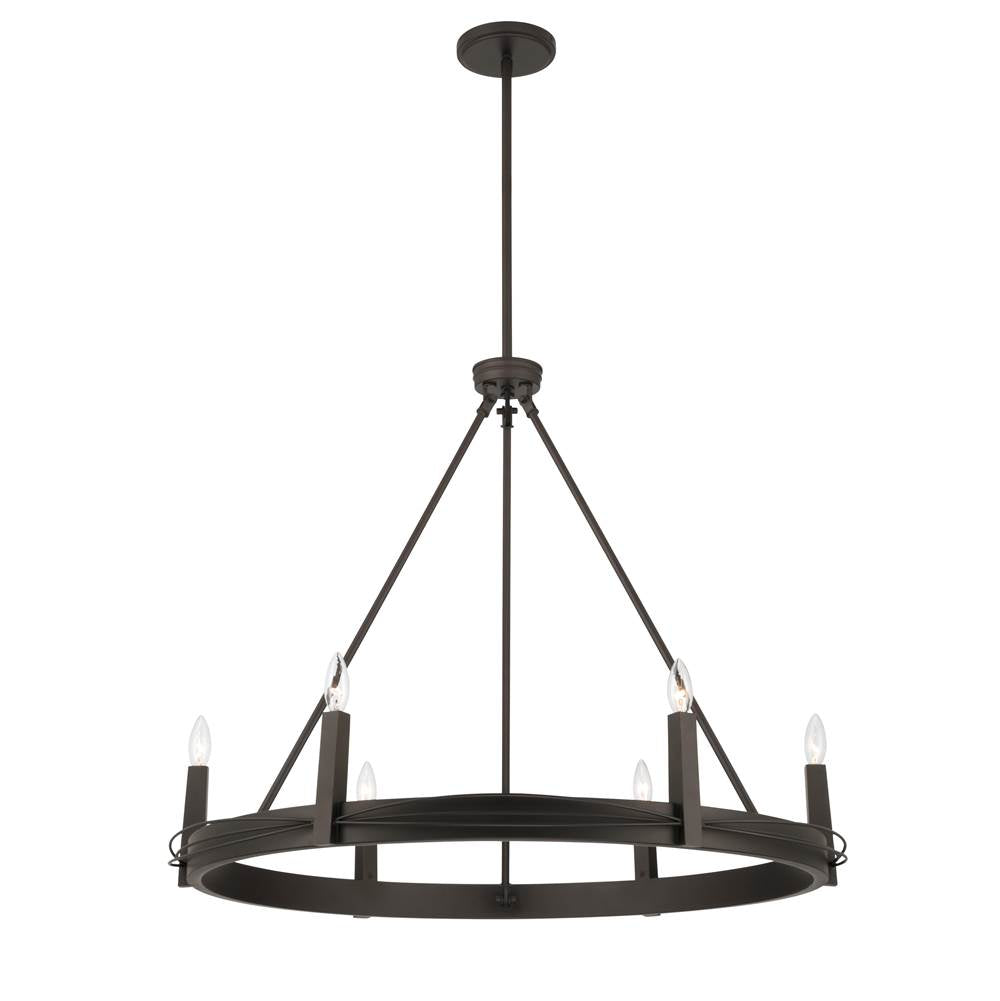 Minka-Lavery 12418-860 Dark Bronze Dalvor 36'' 6-light Pendant Image 1