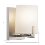 Minka-Lavery 12431-84 Brushed Nickel Mirelle 7.5'' High 1-light Bath Sconce Image 2