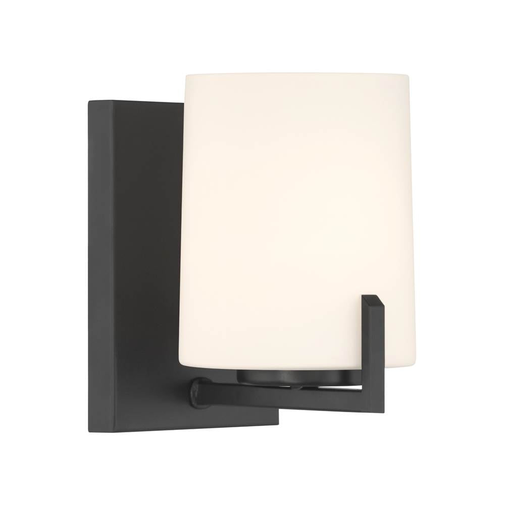 Minka-Lavery 12431-899 Dark Matte Black Mirelle 7.5'' High 1-light Bath Sconce Image 3