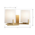 Minka-Lavery 12432-732 Legacy Brass Mirelle 16'' 2-light Vanity Image 2