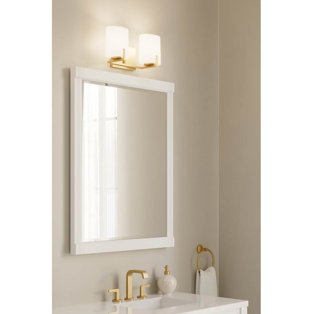 Minka-Lavery 12432-732 Legacy Brass Mirelle 16'' 2-light Vanity Image 3
