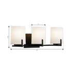 Minka-Lavery 12433-899 Dark Matte Black Mirelle 25'' 3-light Vanity Image 2