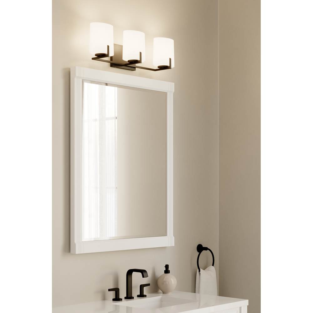 Minka-Lavery 12433-899 Dark Matte Black Mirelle 25'' 3-light Vanity Image 3