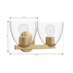 Minka-Lavery 12482-732 Legacy Brass Noellea 15.25'' 2-light Vanity Image 2