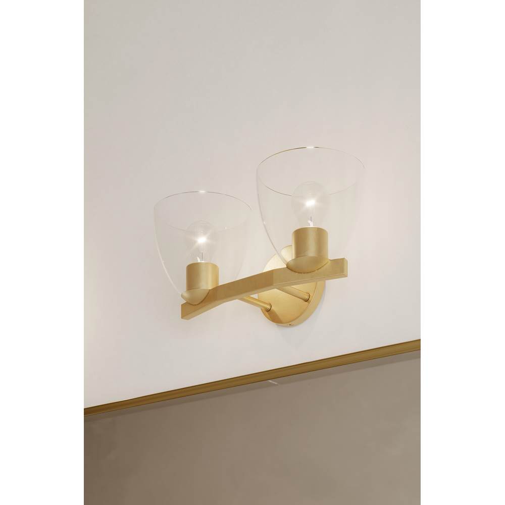 Minka-Lavery 12482-732 Legacy Brass Noellea 15.25'' 2-light Vanity Image 3