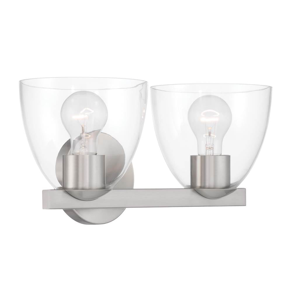 Minka-Lavery 12482-84 Brushed Nickel Noellea 15.25'' 2-light Vanity Image 5