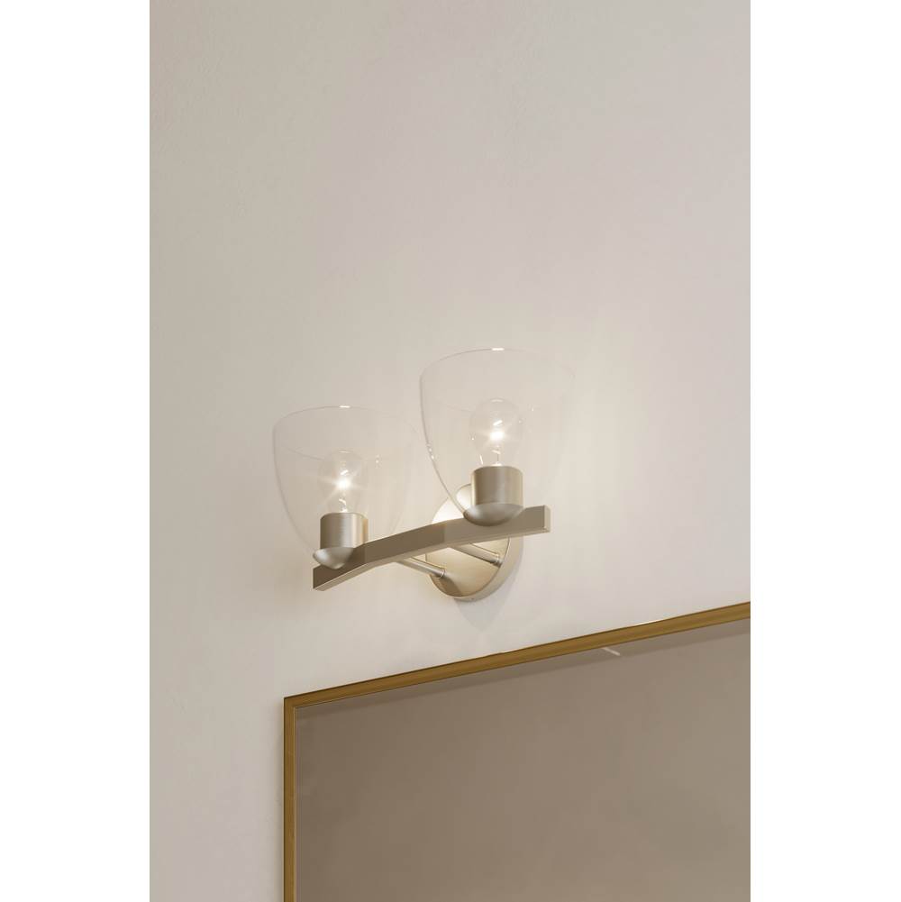 Minka-Lavery 12482-84 Brushed Nickel Noellea 15.25'' 2-light Vanity Image 3