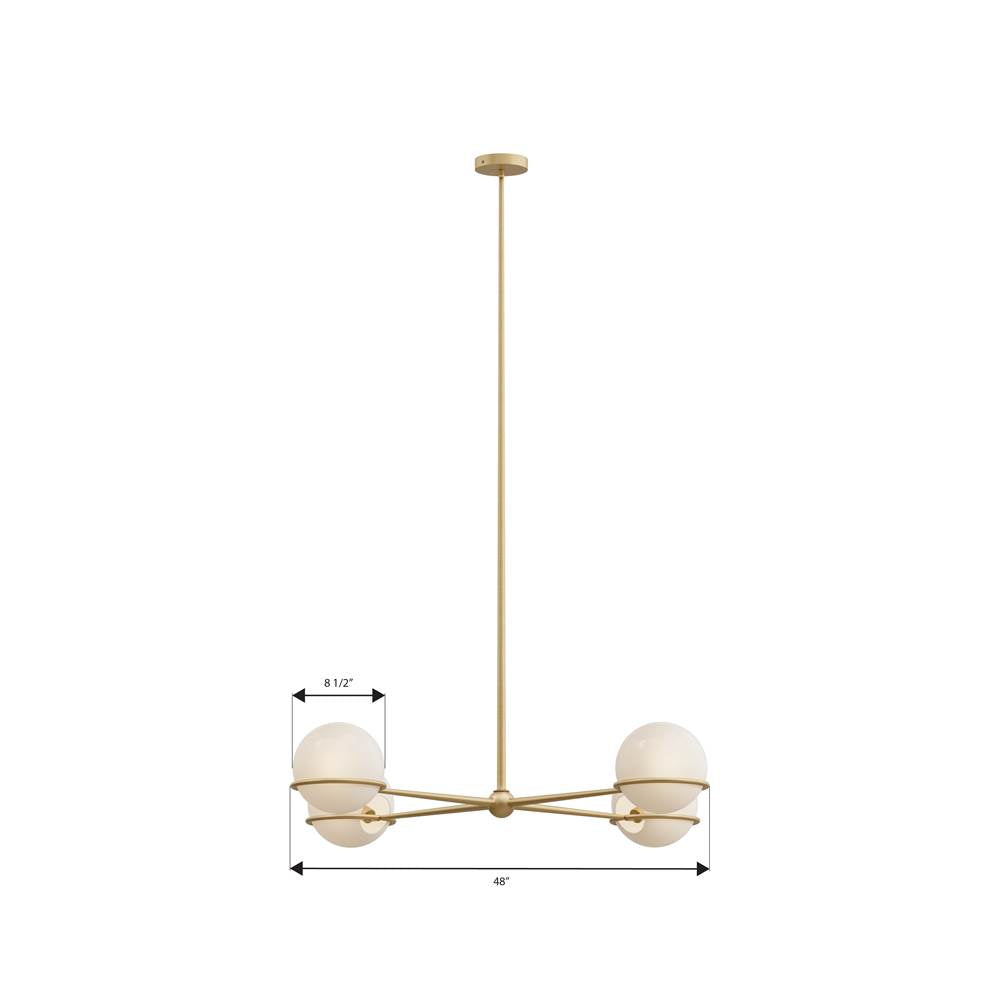 Minka-Lavery 12505-732 Legacy Brass Orstyn 48'' 4-light Chandelier Image 2