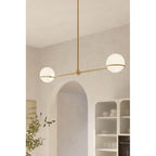 Minka-Lavery 12507-732 Legacy Brass Orstyn 52'' 2-light Linear Chandelier Image 3