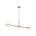 Minka-Lavery 12507-732 Legacy Brass Orstyn 52'' 2-light Linear Chandelier Image 1