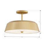 Minka-Lavery 12625-732 Legacy Brass Trellwyn 15'' 3-light Semi-flush Mount Image 2