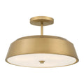 Minka-Lavery 12625-732 Legacy Brass Trellwyn 15'' 3-light Semi-flush Mount Image 1
