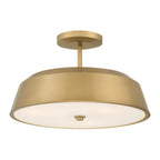 Minka-Lavery 12625-732 Legacy Brass Trellwyn 15'' 3-light Semi-flush Mount Image 1