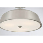 Minka-Lavery 12625-84 Brushed Nickel Trellwyn 15'' 3-light Semi-flush Mount Image 6