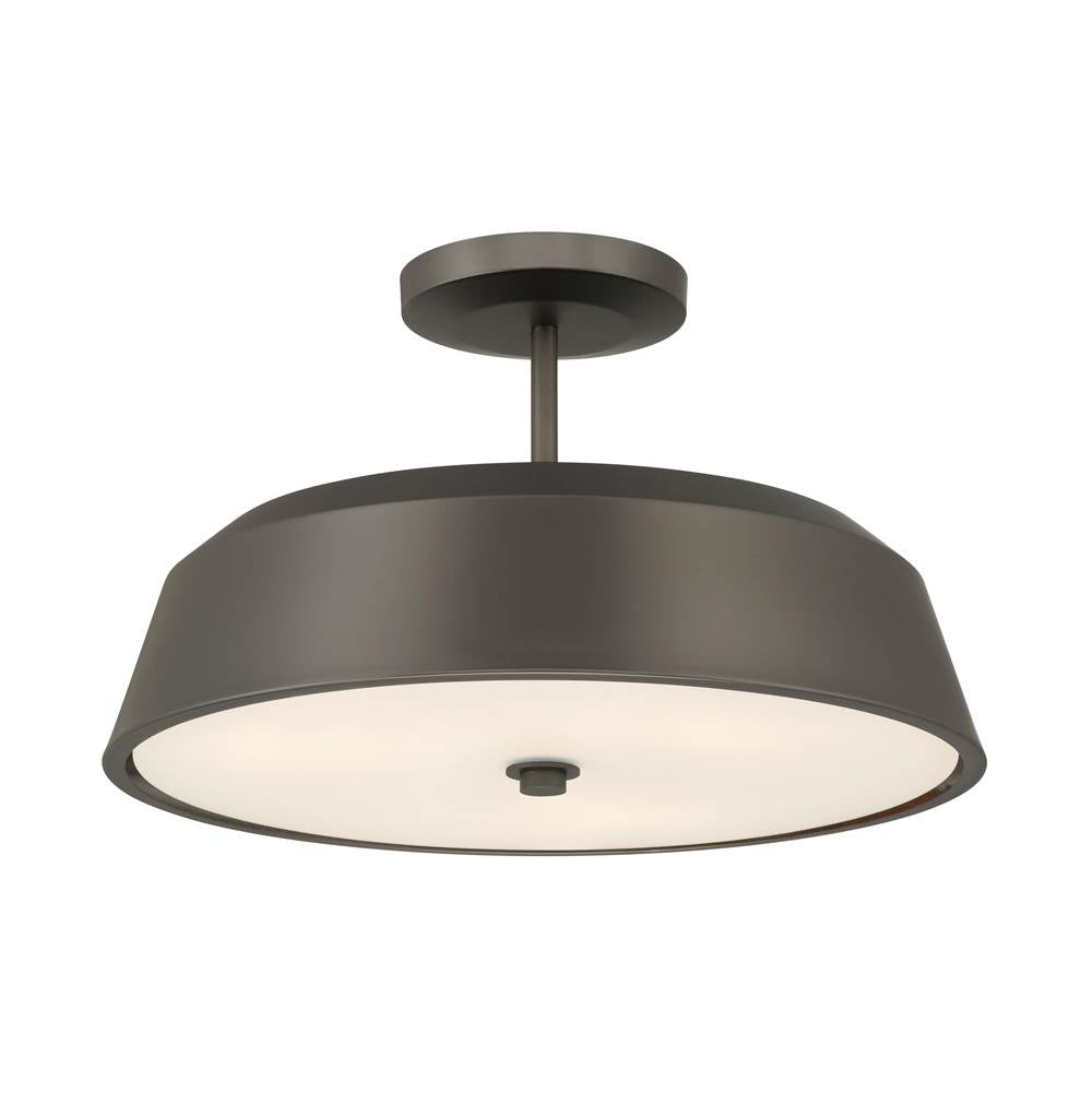 Minka-Lavery Trellwyn 15'' 3-light Semi-flush Mount