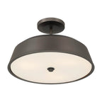 Minka-Lavery 12625-868 Plated Dark Bronze Trellwyn 15'' 3-light Semi-flush Mount Image 7