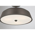 Minka-Lavery 12625-868 Plated Dark Bronze Trellwyn 15'' 3-light Semi-flush Mount Image 6