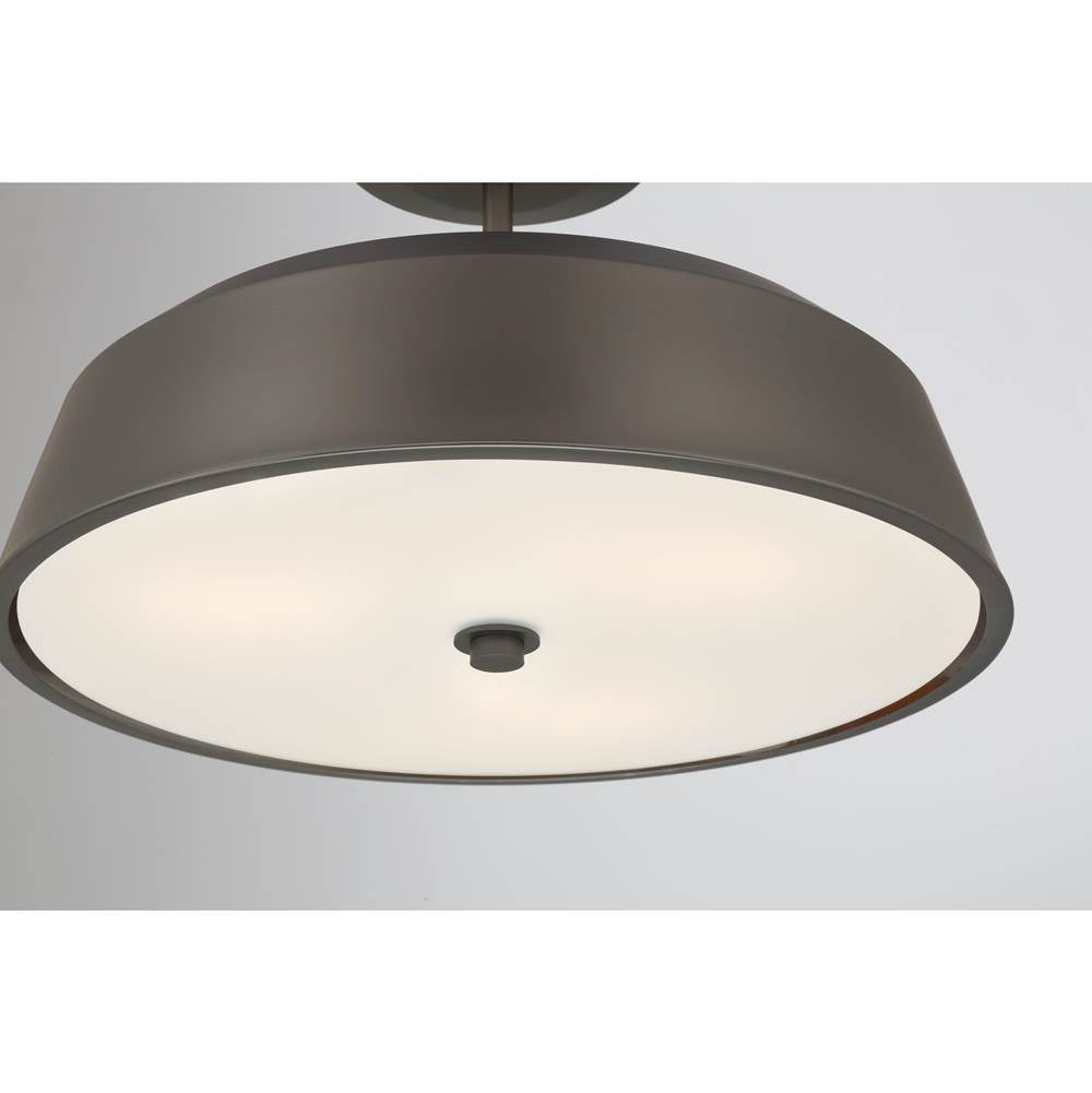 Minka-Lavery 12625-868 Plated Dark Bronze Trellwyn 15'' 3-light Semi-flush Mount Image 6