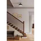 Minka-Lavery 12625-868 Plated Dark Bronze Trellwyn 15'' 3-light Semi-flush Mount Image 4