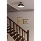 Minka-Lavery 12625-868 Plated Dark Bronze Trellwyn 15'' 3-light Semi-flush Mount Image 3