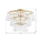 Minka-Lavery 12654-732 Legacy Brass Vionne 21.5'' 5-light Semi-flush Mount Image 2