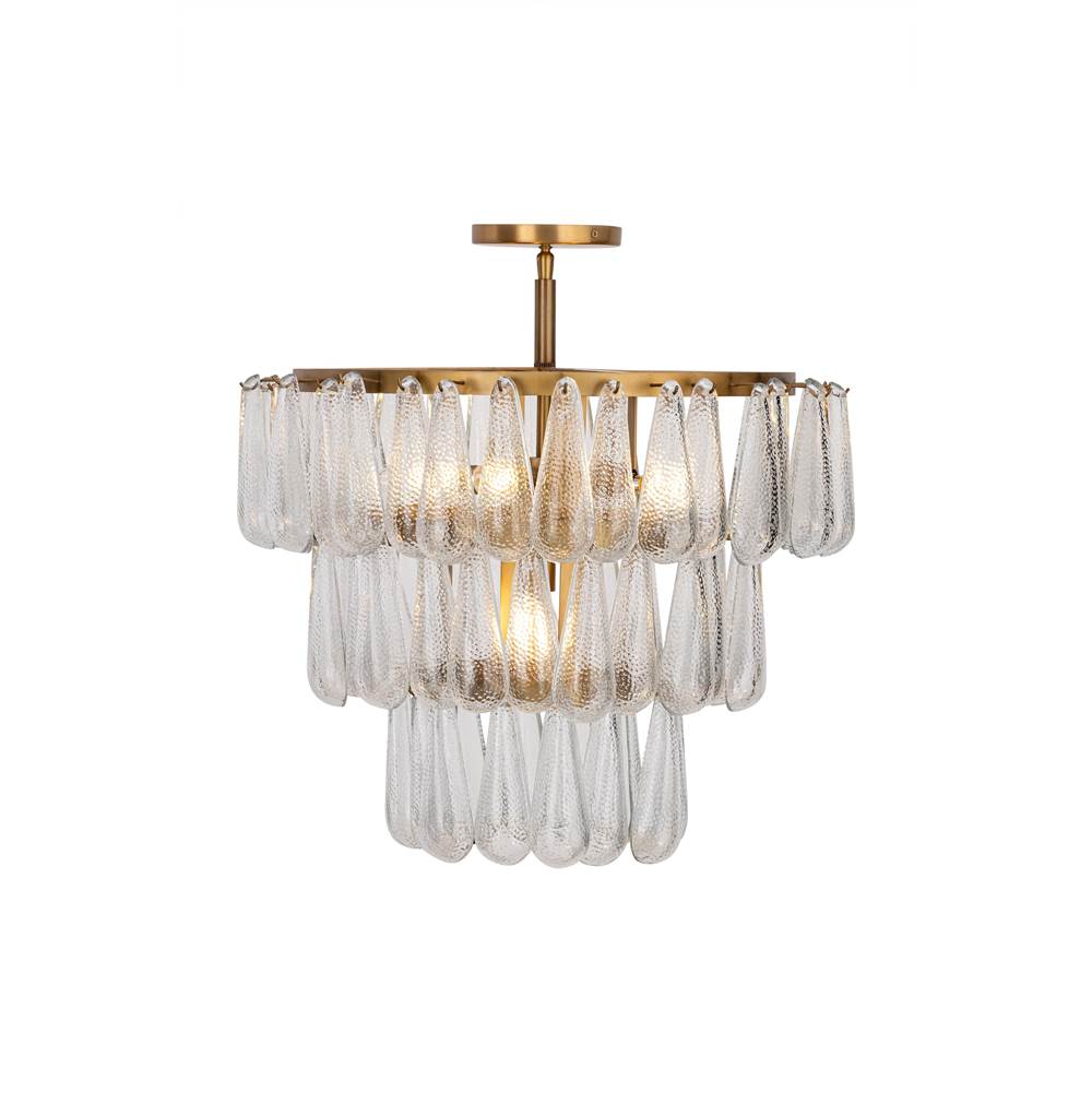 Minka-Lavery 12654-732 Legacy Brass Vionne 21.5'' 5-light Semi-flush Mount Image 1