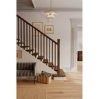 Minka-Lavery 12654-732 Legacy Brass Vionne 21.5'' 5-light Semi-flush Mount Image 3
