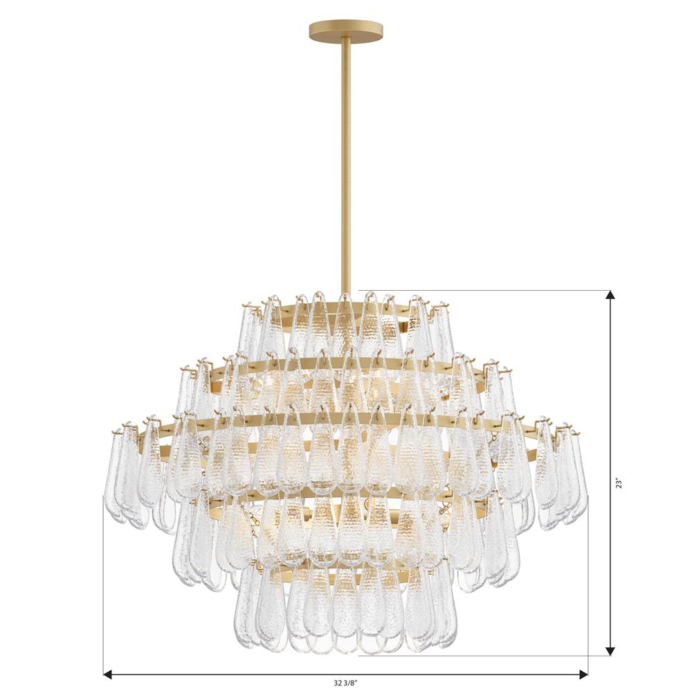 Minka-Lavery 12655-732 Legacy Brass Vionne 32.25'' 8-light Pendant Image 2