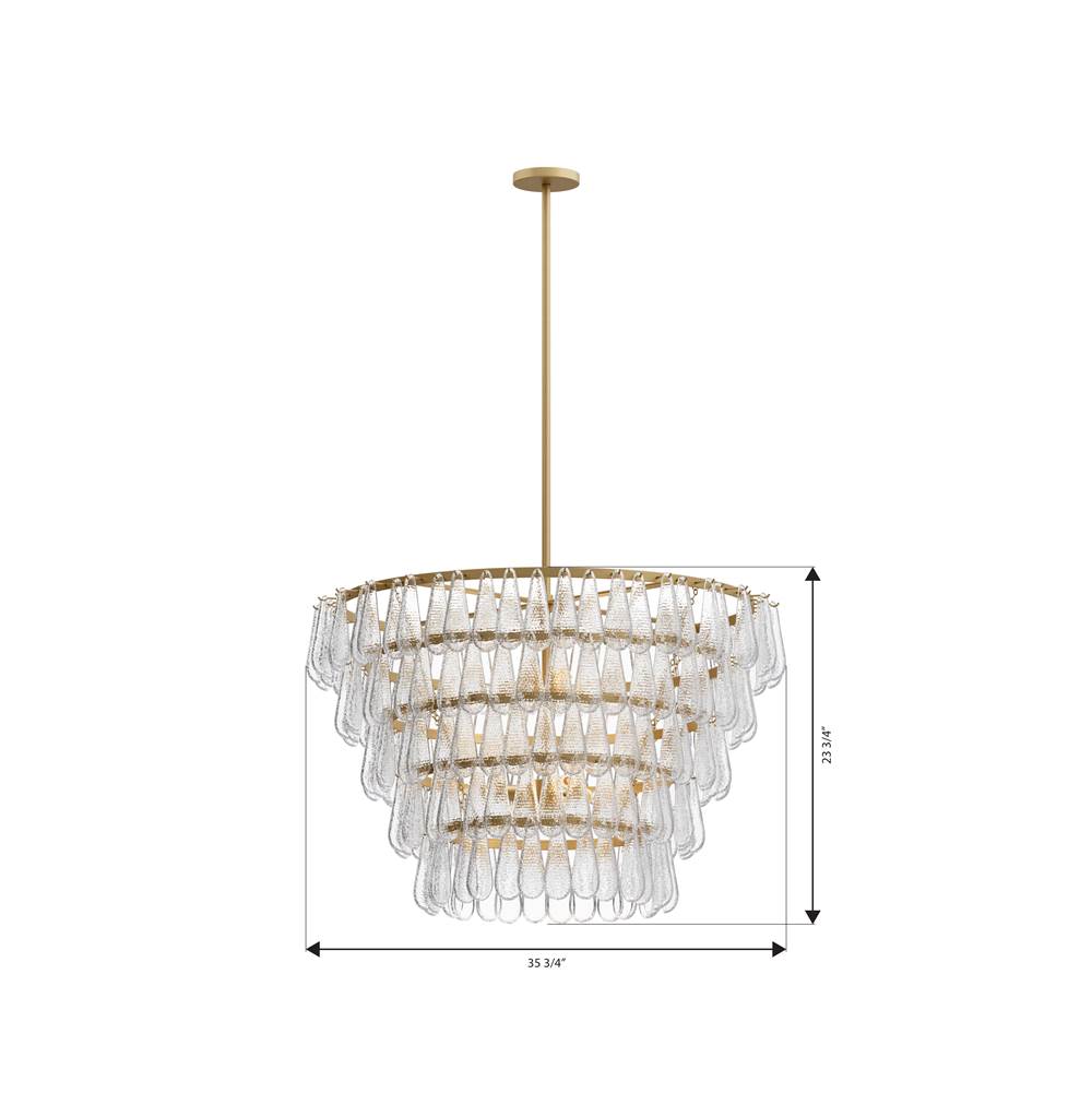 Minka-Lavery 12656-732 Legacy Brass Vionne 35'' 8-light Pendant Image 2