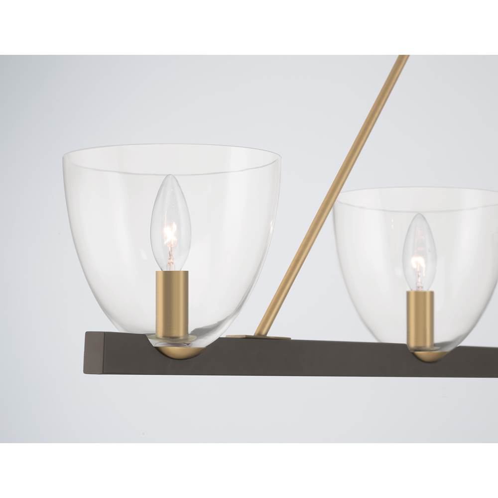 Minka-Lavery 12727-796 Dark Bronze Noellea 61'' 5-light Linear Chandelier Image 6
